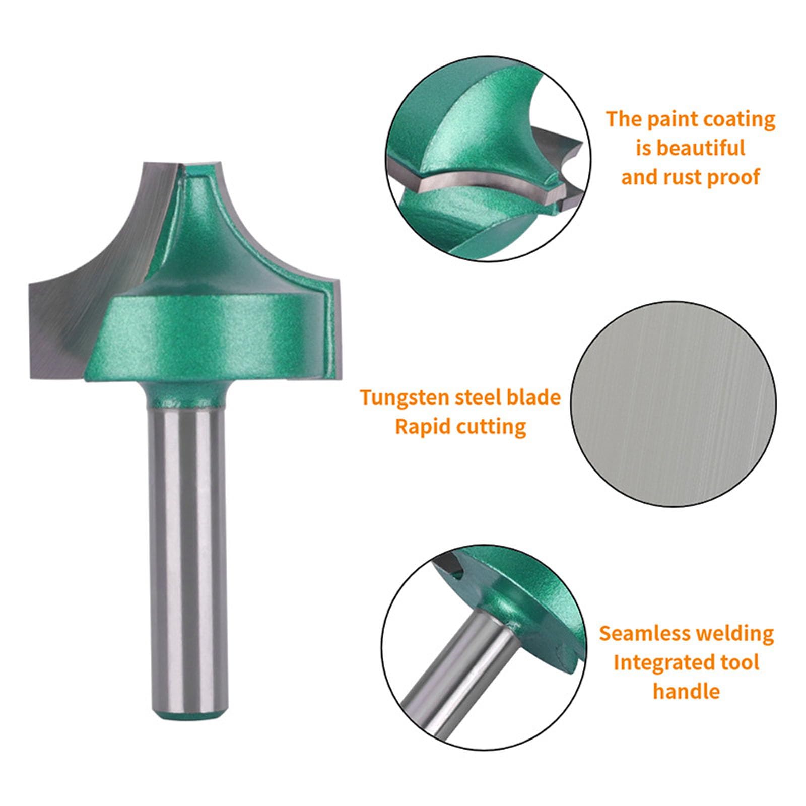 Set di router multiuso per la lavorazione del legno in lega con gambo da 8 mm, adatto per intaglio di precisione, scanalatura, taglio, fresa per metallo