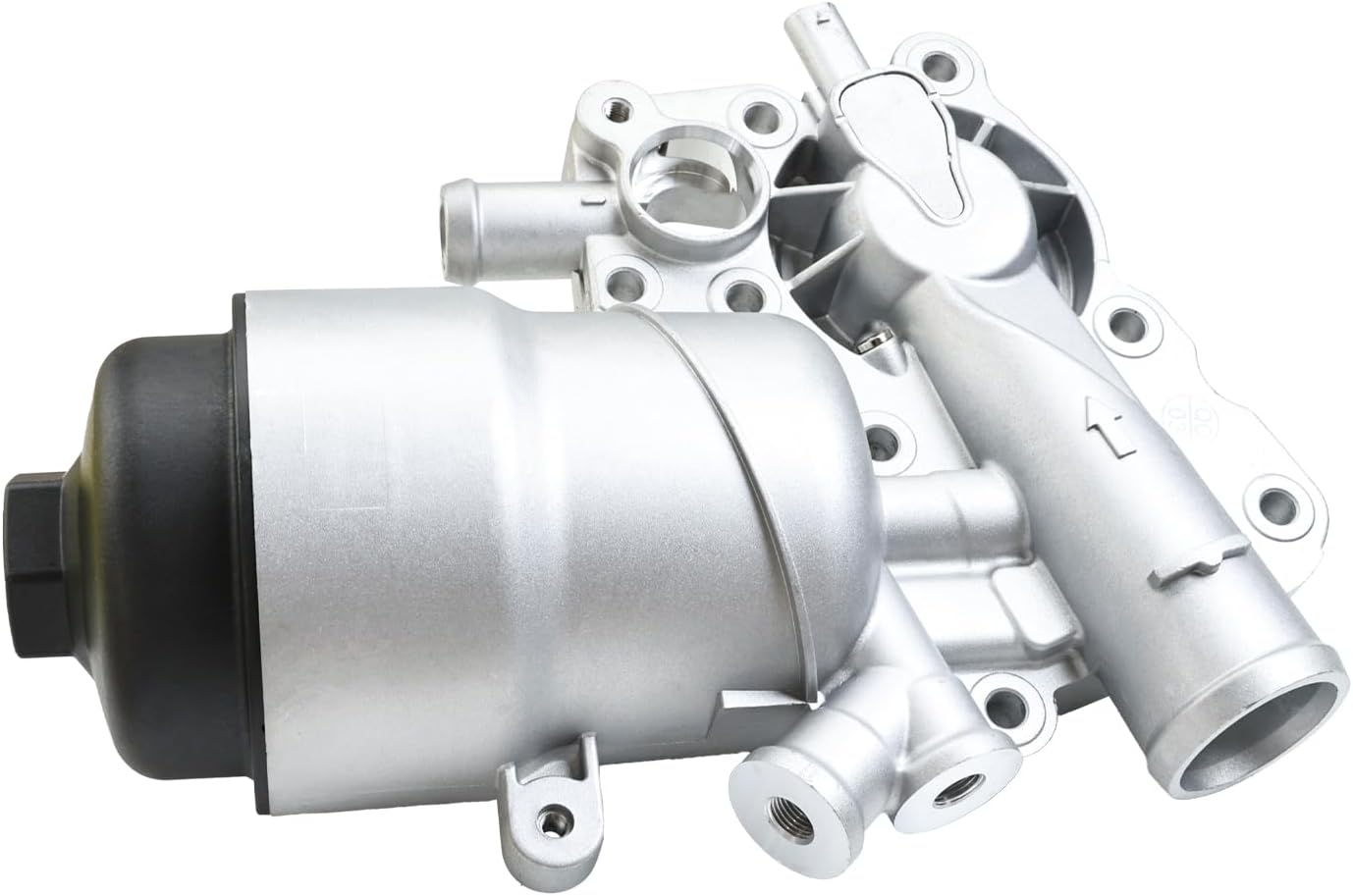 Aluminum Engine Oil Filter Housing Assembly Compatible with Audi A6 A7 A8 Quattro Q5 Q7 2013-2016 3.0L V6 Replace 059115389K 059115389P