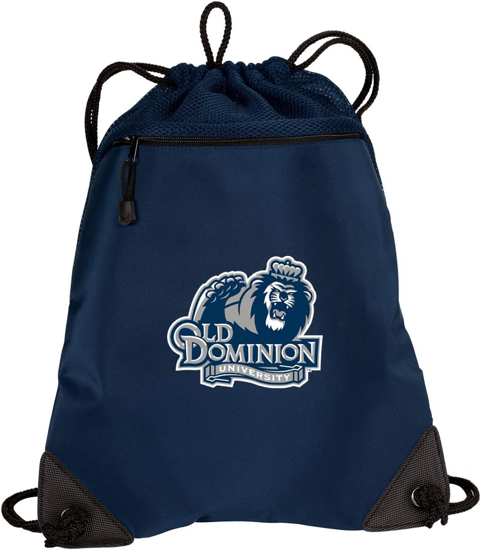 Broad Bay ODU Drawstring Backpack Old Dominion University Cinch Bag - UNIQUE MESH & MICROFIBER
