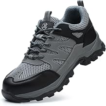 Safety Shoes for Women Men Lightweight Steel Toe Cap Trainers Work Breathable Safety Boots Non Slip Sneakers