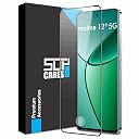 SupCares Tempered Glass for Realme 12 Plus, 12+, P1, Realme Narzo 70 and Realme Narzo 70 Pro (6.67 Inch) With Installation Kit | 9H Edge to Edge Screen Protector | Black gallery image
