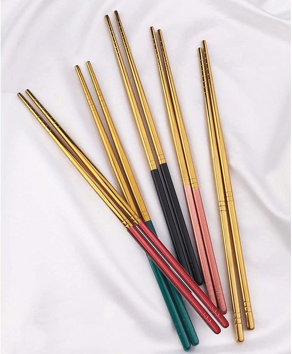 baguettes chinoises réutilisables Boîne-cadeaux à cuillère en acier inoxydable en 4 pièces set toon mâle baguettes masculines petites ménages à cuillère à cuillère cuillère cuillère ( Color : A )