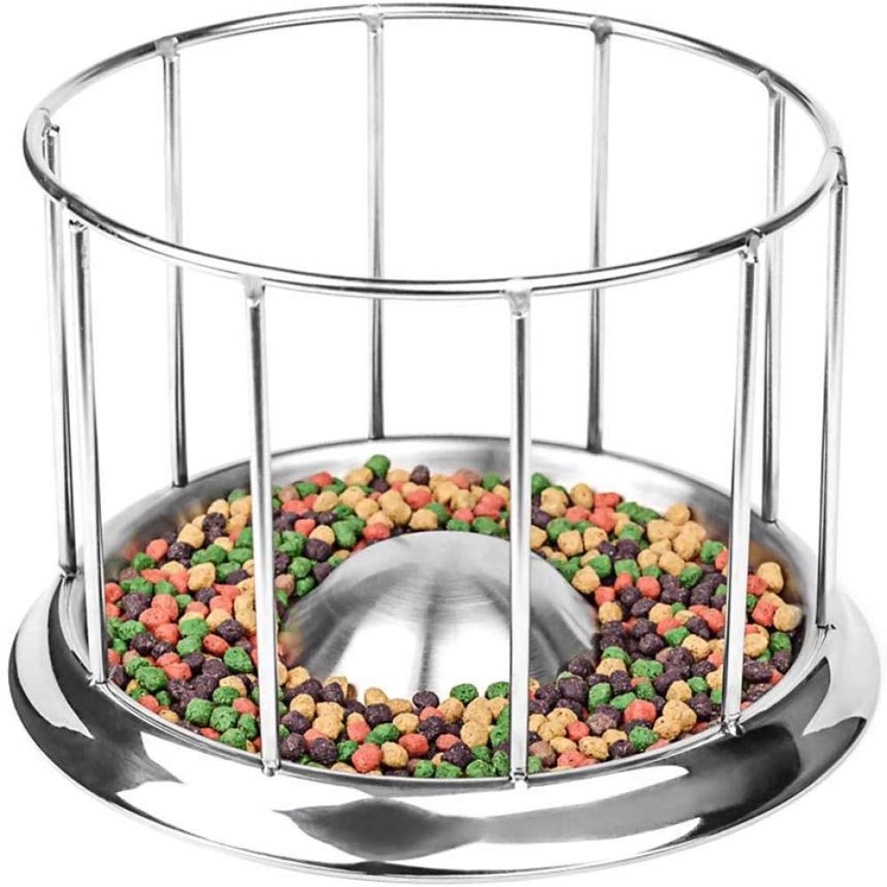 Alimentador De Tortuga De Acero Inoxidable Cuenco De Comida Para Tortuga Cuenco De Comida Para Tortuga Plato De Comida Para Tortuga De Medio Agua Dispositivo De Alimentación Para Tortuga Lavabo Para r