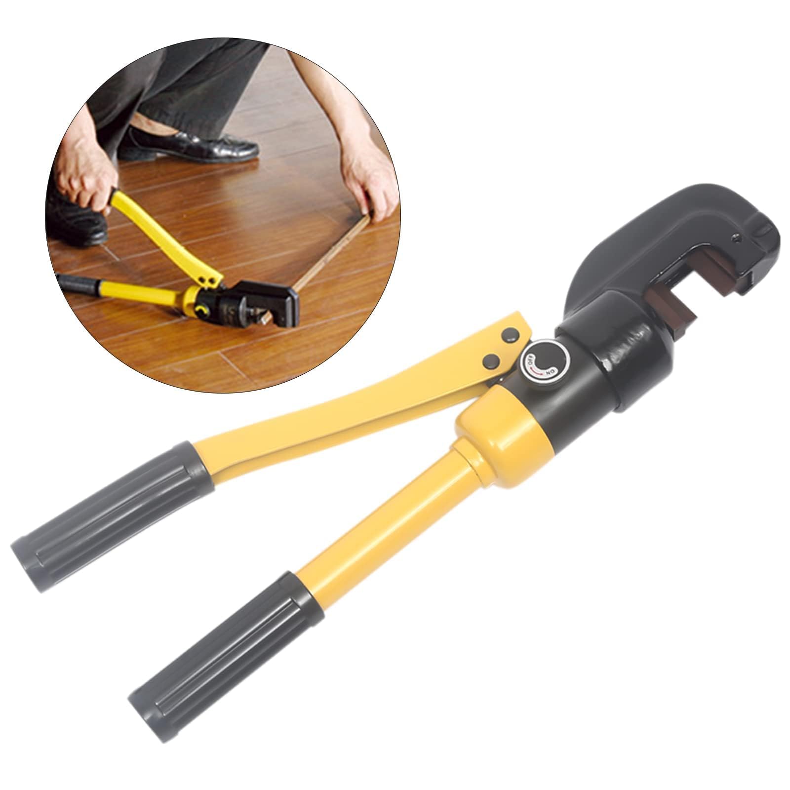 Ręczny hydrauliczny nóż do prętów zbrojeniowych, 13-tonowy, do prętów 4-22 mm, żółty