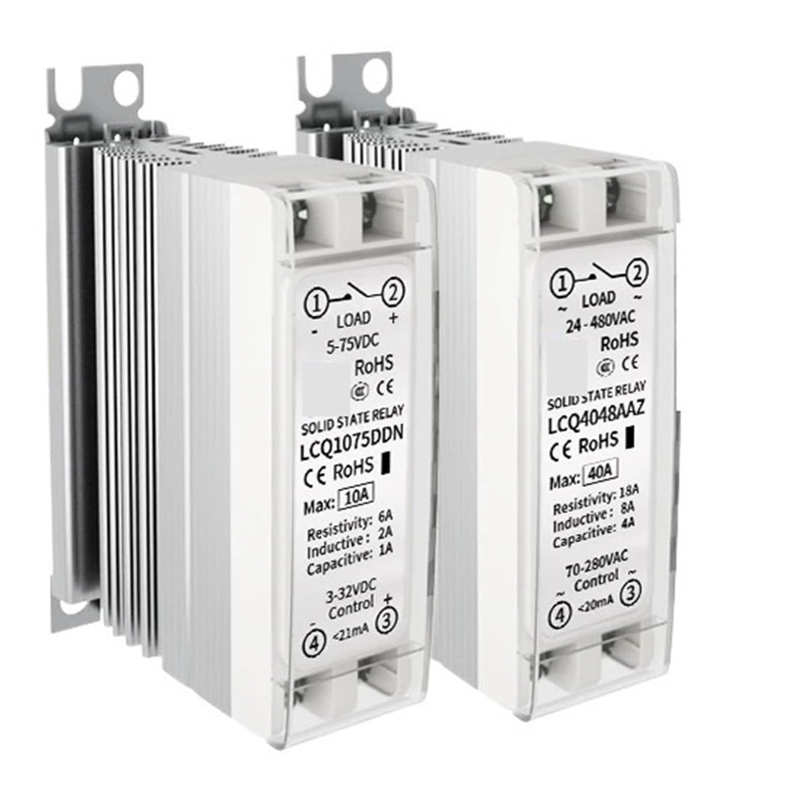Régulateur de tension et relais statique SSR rail DIN 15A 40A - 8