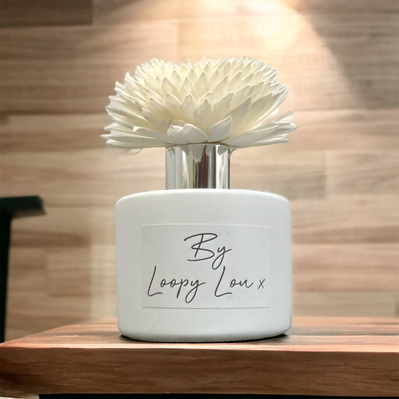 60 Second Makeover White With Flower Limited Mountain Air Luxury Flower Reed Diffuser Highly Fragranced Scented Reed Diffusers For Home Room Fresheners For Home Fragrance Air Freshener - White