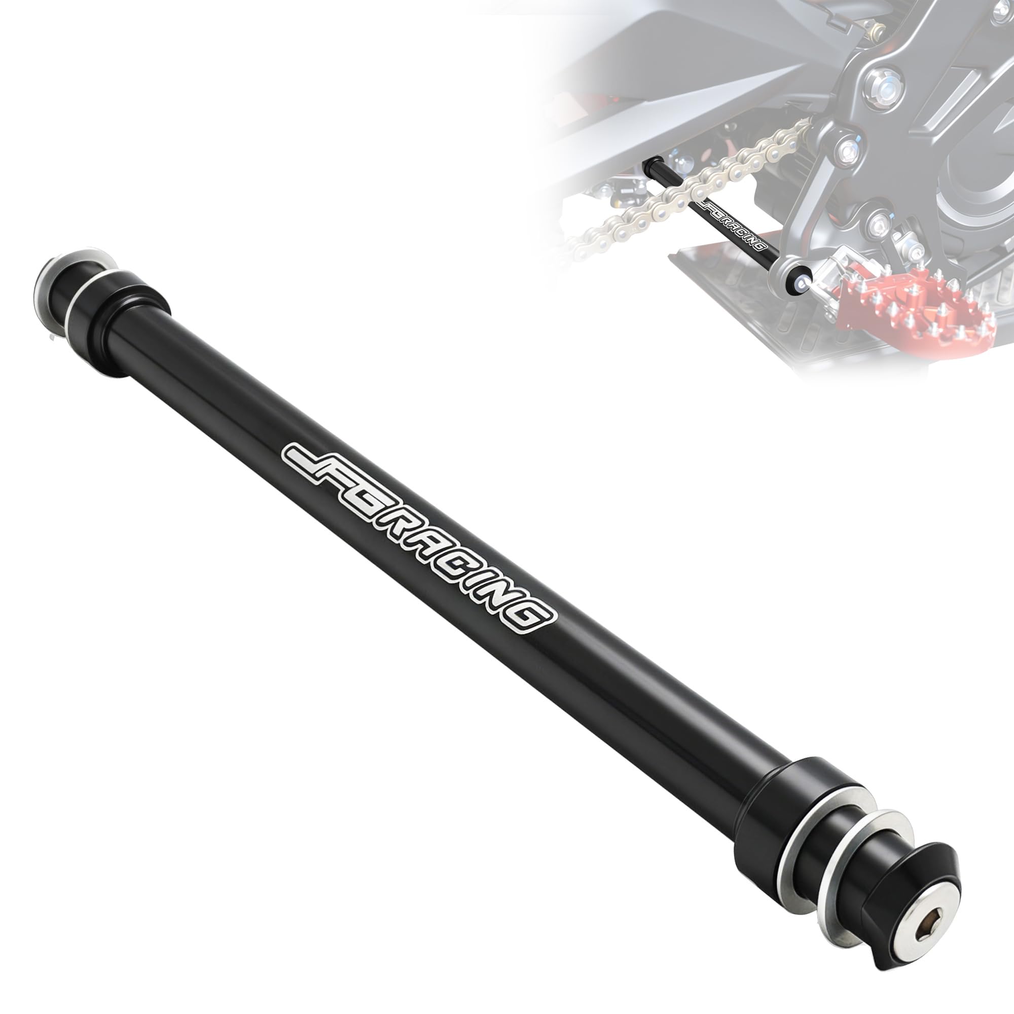 JFG RACING Foot Pegs Support Brace for Surron Light Bee,CNC 7075 Aluminum Bracket with Screws for Dirt Bike Sur Ron Light Bee X and S/X160/X260-Black