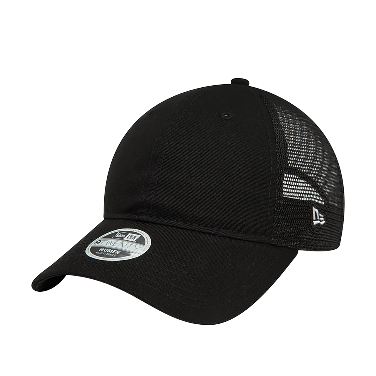 New Era Women's 920 Trucker Metallic Trucker Baseball Cap Hat Black