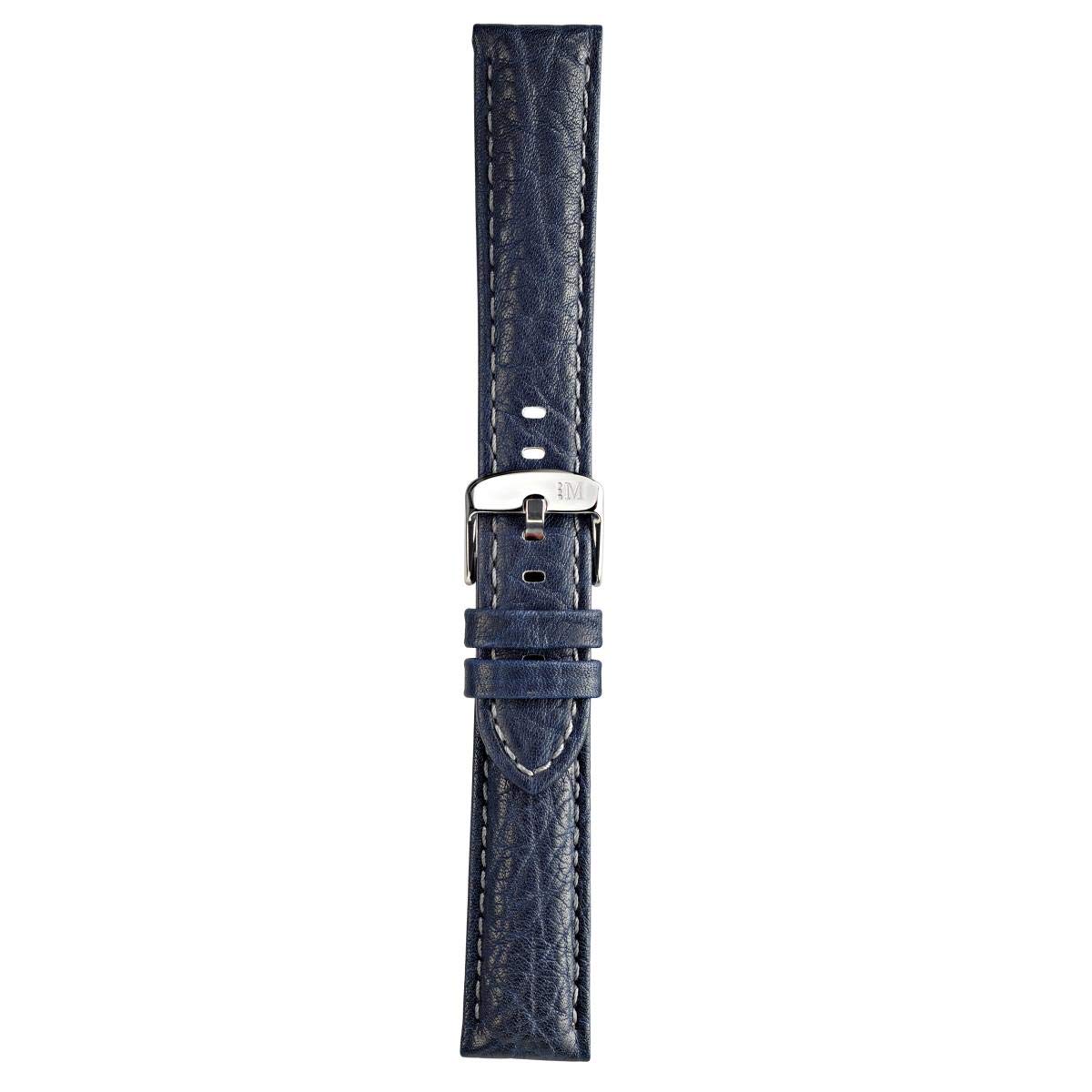 Morellato Sport Collection Men's Racing Genuine Texas Leather Strap A01U4206B07, blue, 18mm, Strap