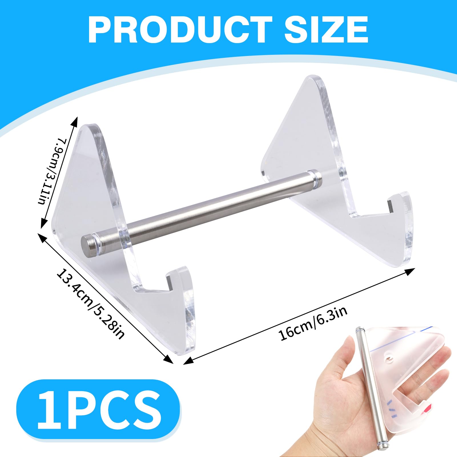 Soporte Exhibidor de Teclado Acrílico Transparente de 1 Nivel, Base Organizadora Universal para Teclado Mecánico, Estante de Almacenamiento para Escritorio, Oficina o Vitrina