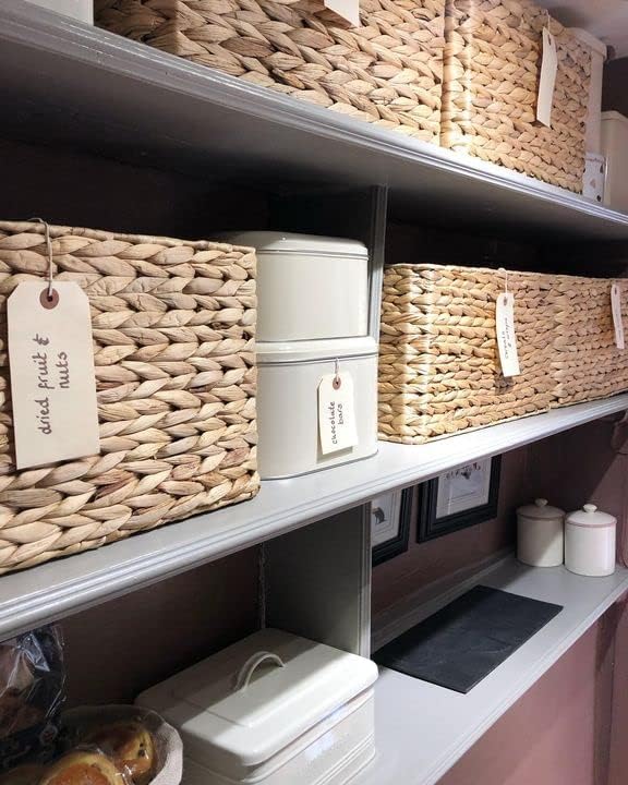 Set of 3 Small Milton Natural Rattan Storage Baskets / Ideal Gift Baskets