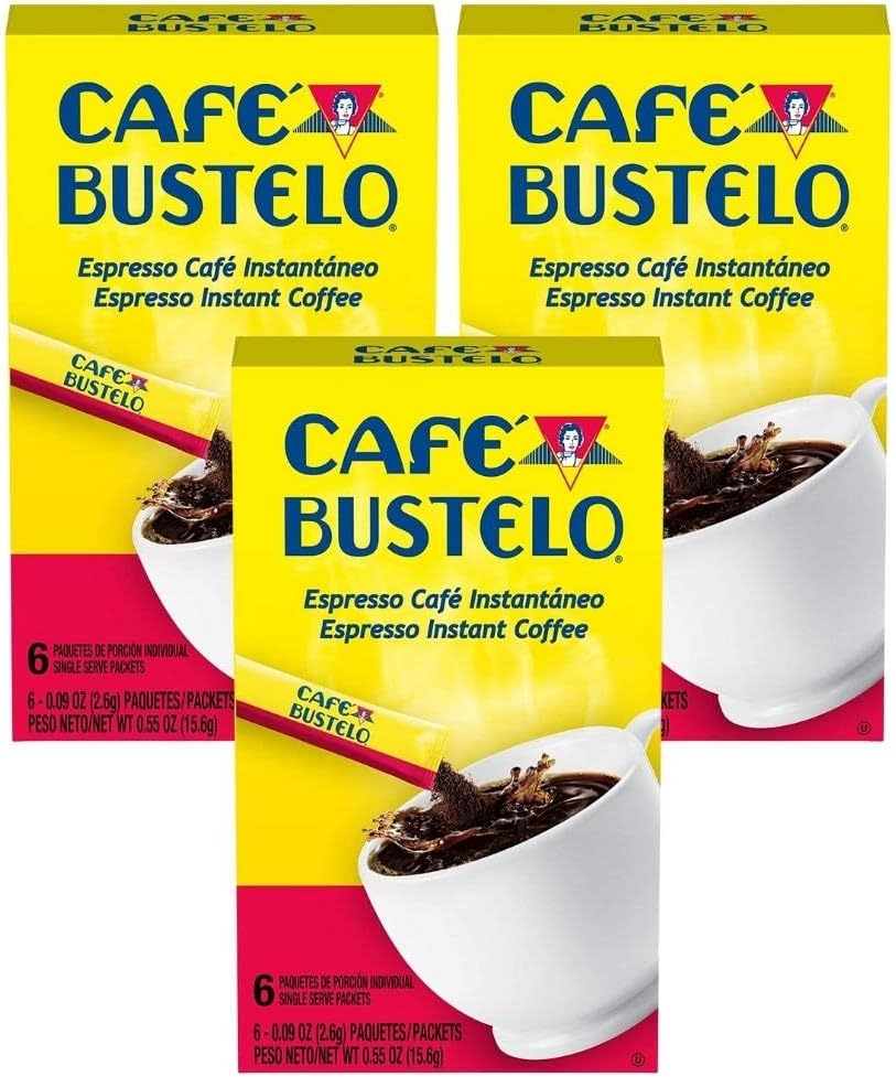 Cafe Bustelo Instant Espresso Coffee Single Serve Packets