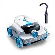 Cordless UBoter Robotic Pool Vacuum, Dual-Layer Filtration, Powerful Edge Corner Cleaning, 120-150 Mins Runtime, Auto Parking, No Debris Leakage, for Above Ground Flat Bottom Pools Up to 860 Sq.Ft