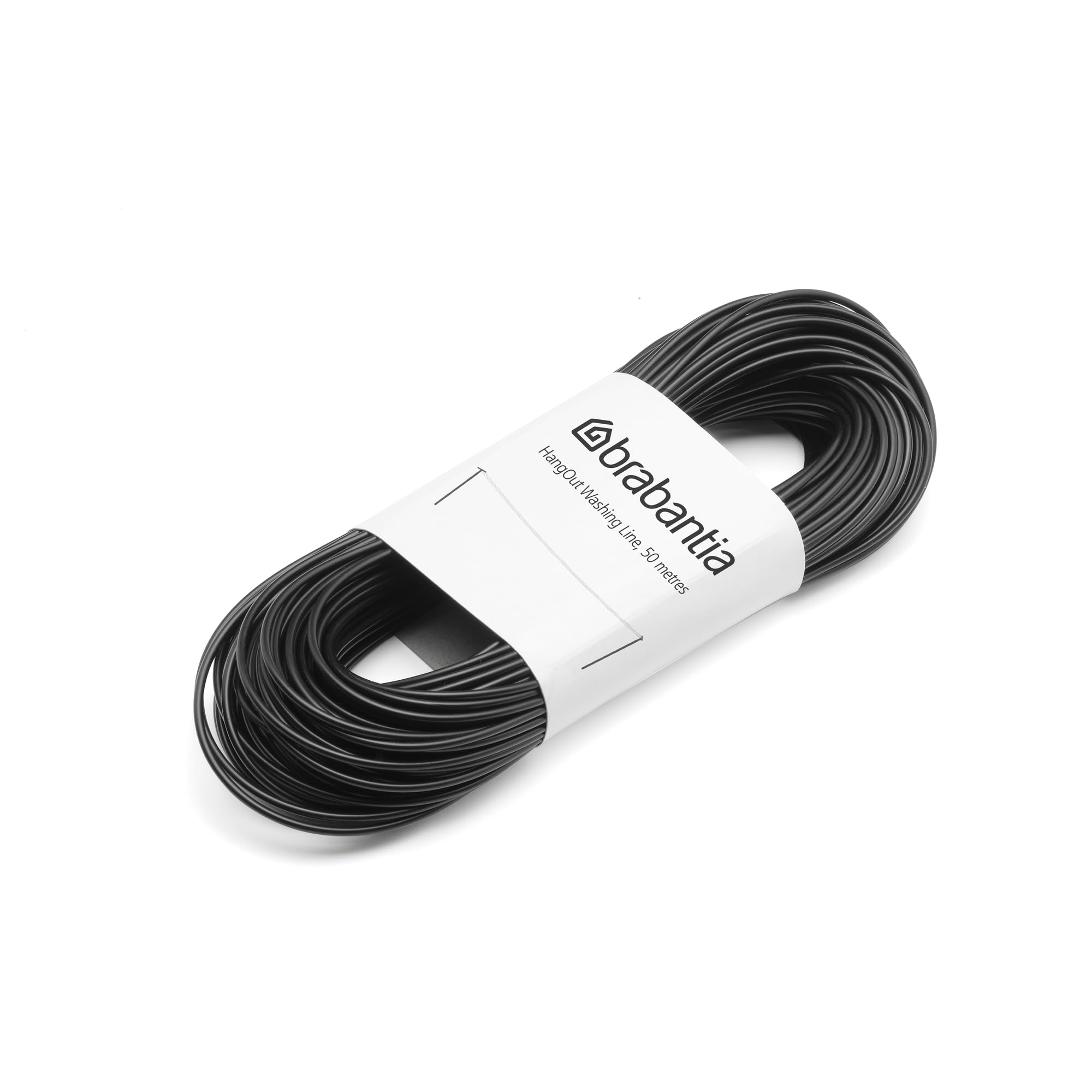 Brabantia HangOut Replacement Washing Lines 50M (Black), Replacement Washing Line for Outdoor Use, Clothes Line for Airing and Drying Laundry