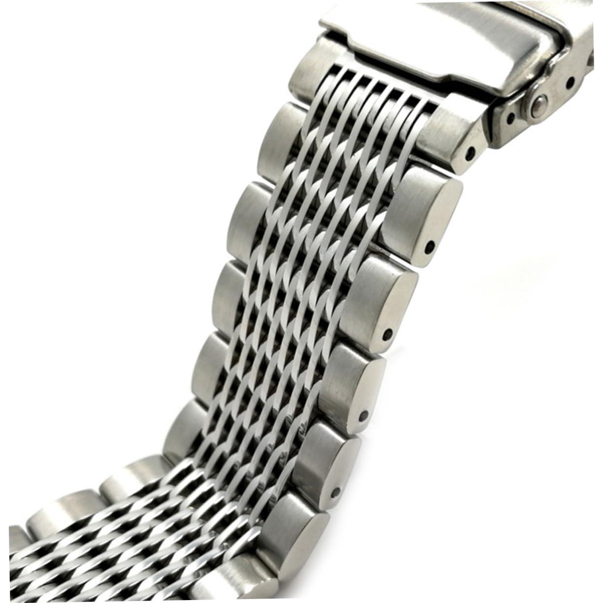 COLLBATH Correa de Reloj de Acero Inoxidable 20mm, Correa Metálica Ergonómica para Hombre y Mujer Cierre Duradero y Diseño Elegante