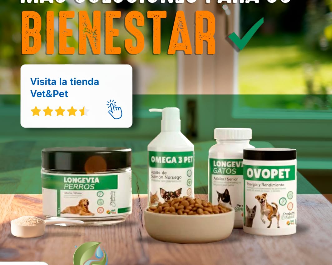 Huile de saumon norvégien pour chiens et chats | Omega 3 EPA+DHA | Anti-inflammatoire naturel, peau et articulations | 500 ml