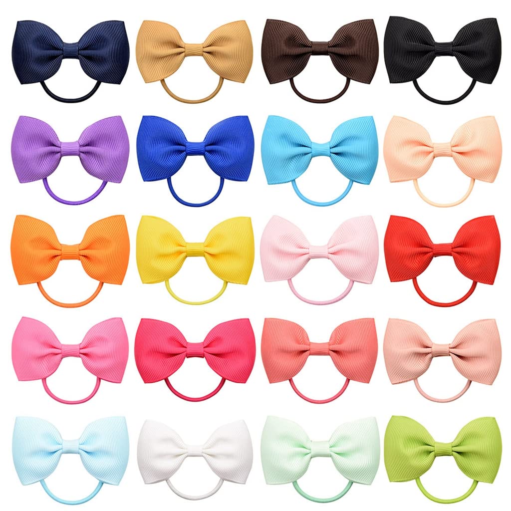 SNOWIE SOFT® 20pcs Rubber Bands for Girls Elastic Color Bows Hair Rubber Bands Set for Kids Assorted Cute Bow Hair Ties Hair Accessories for Toddlers Girls (B0BJ6SDY81) Amazon Price History, Amazon Price Tracker