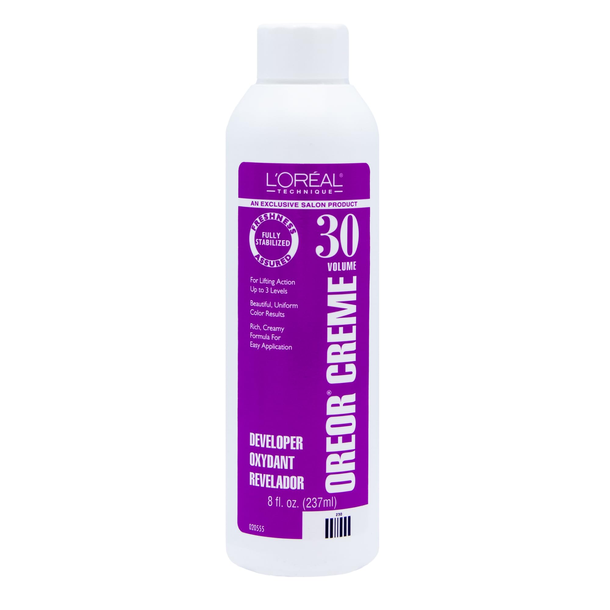 Loreal 20-Volume Creme Developer, AS SHOWN, 8 Fl Oz clear 8 Fl Oz (Pack of 1)