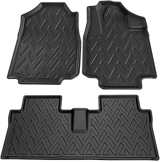 [ネクサスジャパン] ワゴンＲスマイル 立体 3D ラバーマット (1列目＆2列目用) 3P ブラック フロアマット フロント用 運転席用 助手席用 セカンドマット ゴムマット カーマット