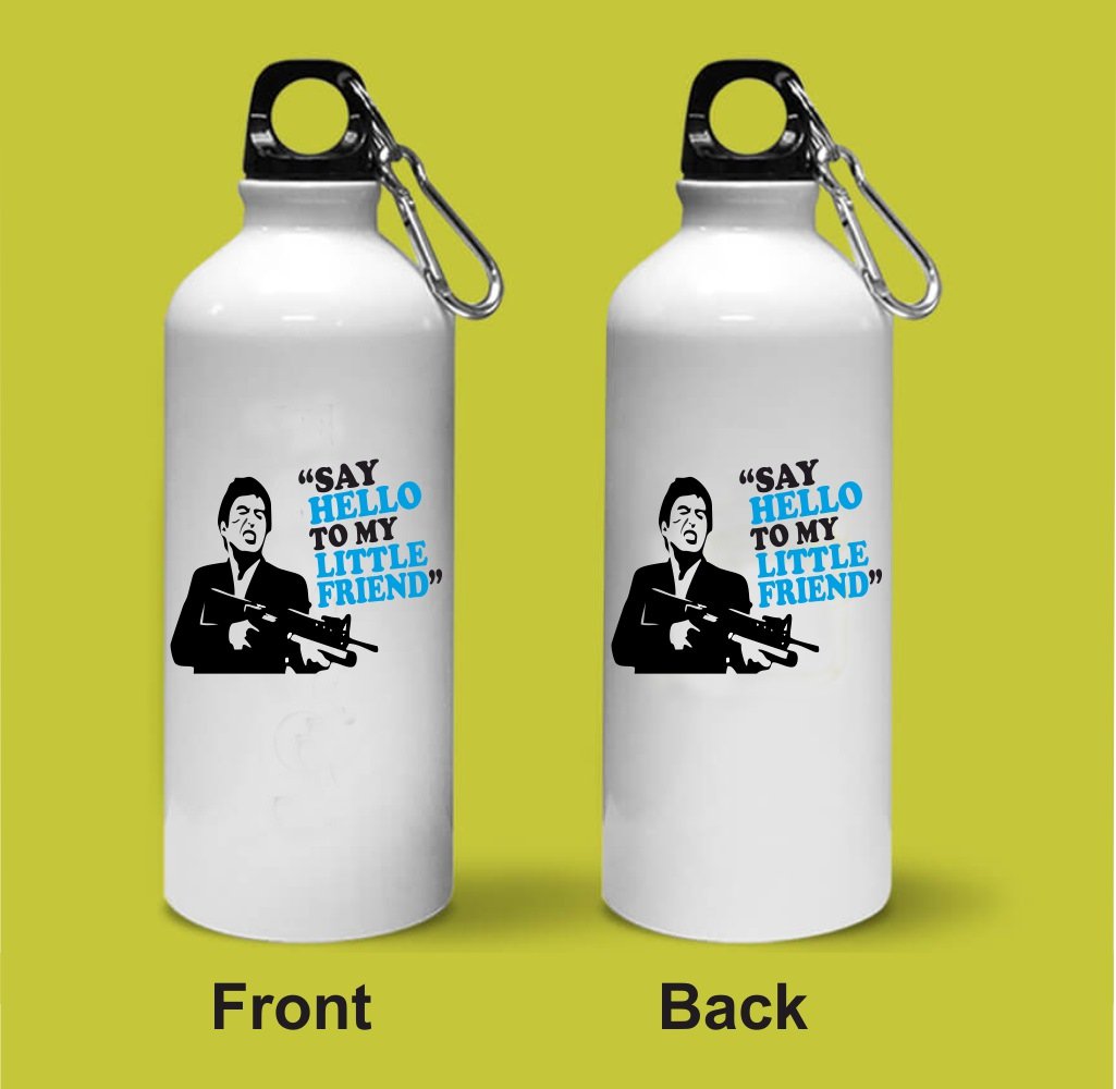 Crazy Sutra Classic Printed Quote Water Bottle/Sipper - 600Ml (SayHelloToMyFriend_Sh)-image-32