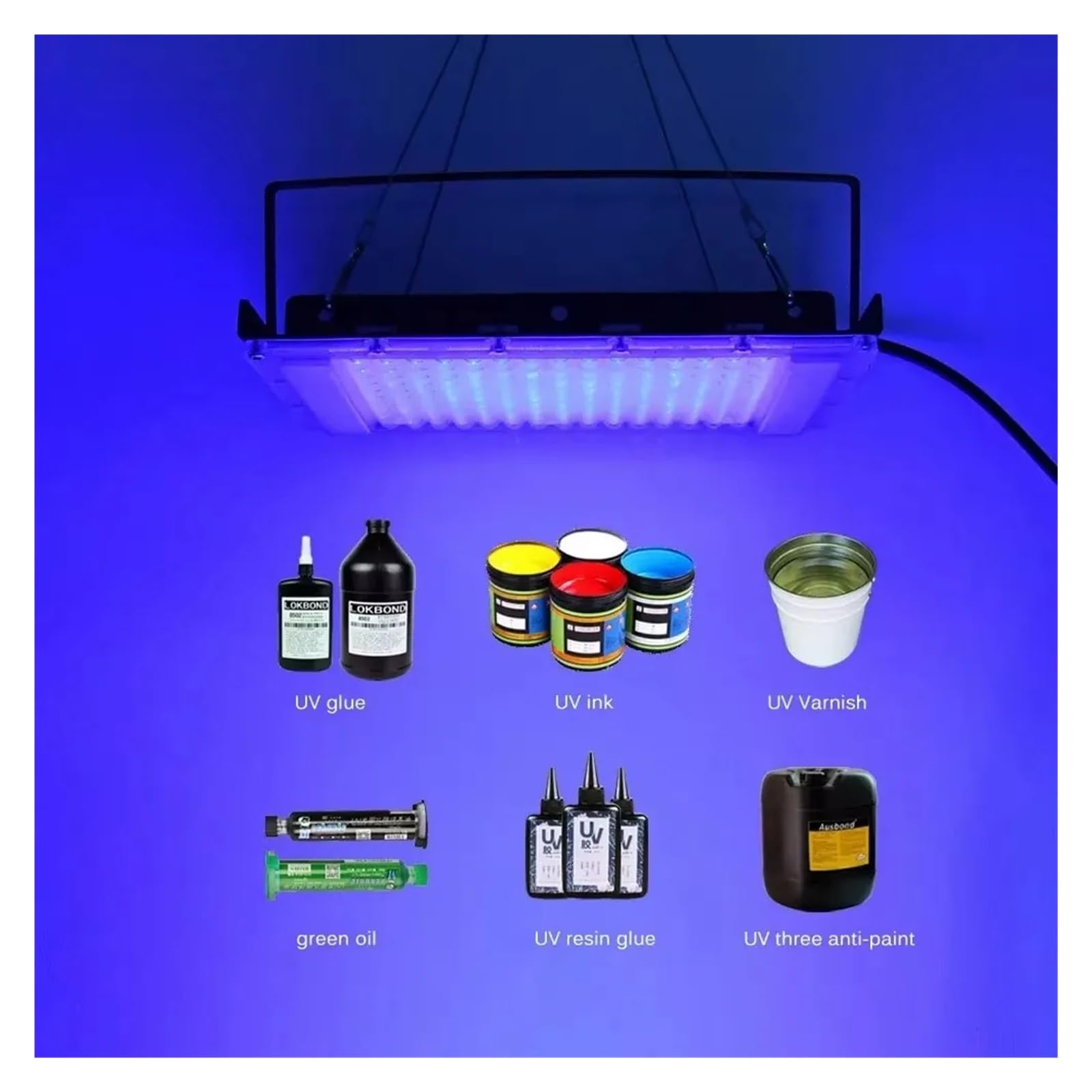 Lámpara de curado UV Lámpara Ultravioleta LED USB de 10 W, 395 NM y 405, sin Sombras, for Pintura Adhesiva, Resina, Tinta curado Pegamento UV. Detección Fluorescencia(405nm)