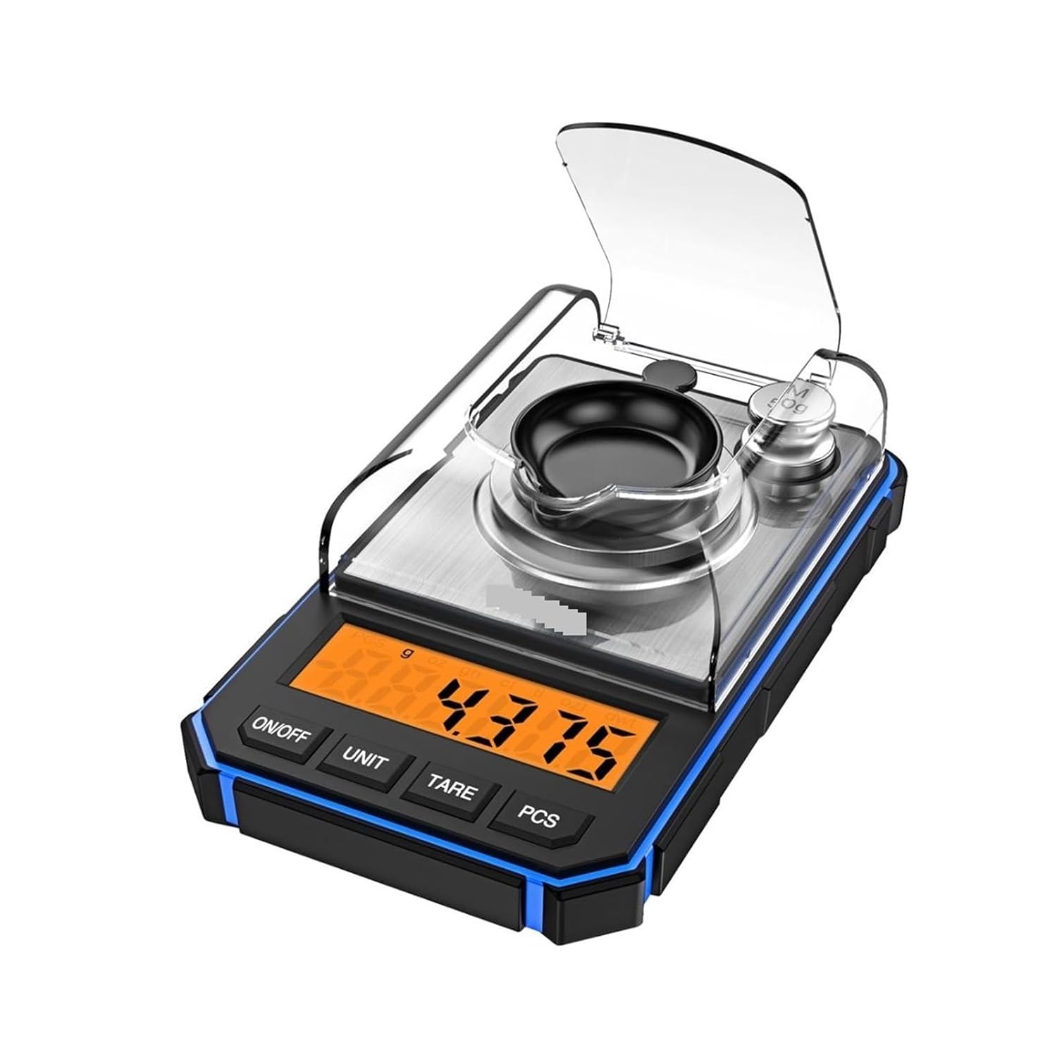 Digital Scale- Electronic Digital Scale 50g/0.001g Electronic Scale Pocket Scale(Blue)