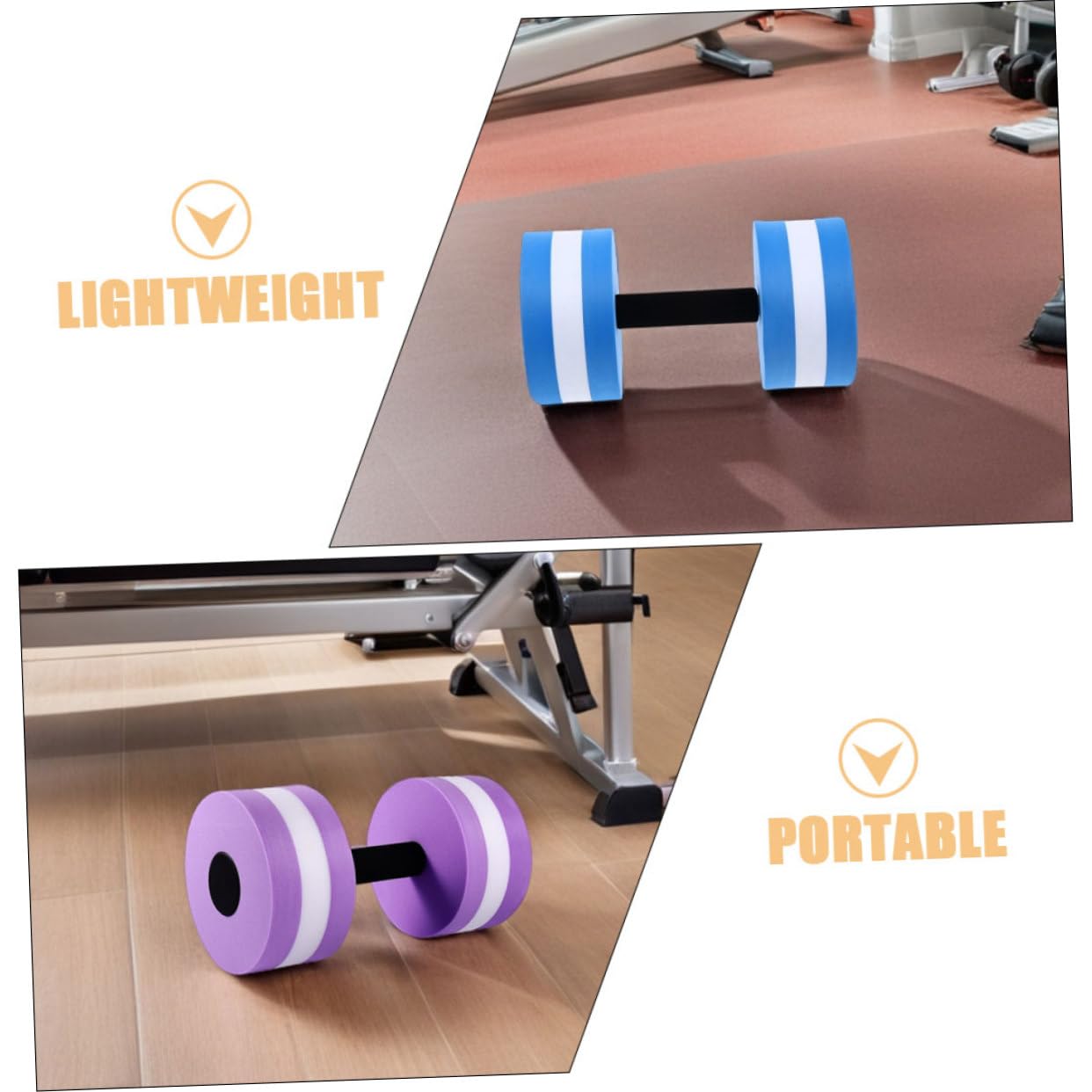YARNOW Manubri Galleggianti Rotondi Eva 4 Pezzi per Fitness Acquatico | Leggeri e Versatili, per Programmi di Recupero e Riabilitazione, Uso Casuale in Acqua Colore Casuale