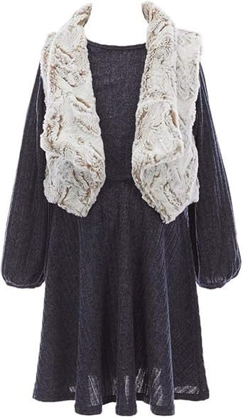 girls navy sweater dress