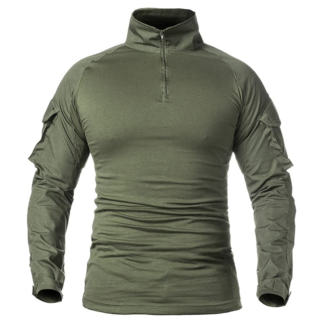Camiseta de Combate Militar de Soldados para Hombres, Camisetas de Camuflaje de Manga Larga, Camisetas de Paintball