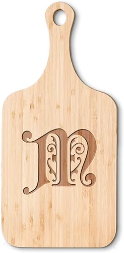 Regalo de boda personalizado para parejas, tabla de cortar de bambú con monograma, regalos de compromiso o regalos de novia - Regalo para señor y