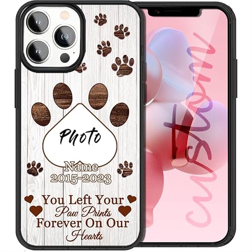 Personalized Pet Memorial Phone Case Compatible With Iphone 14 13 12 11 Pro Max Xr 8 Plus Samsung Galaxy S23 S22 S21 S20 Fe Plus Ultra A53 A03S A13 A32 Dogs Cat Loss Of Pet Gift #TOP2