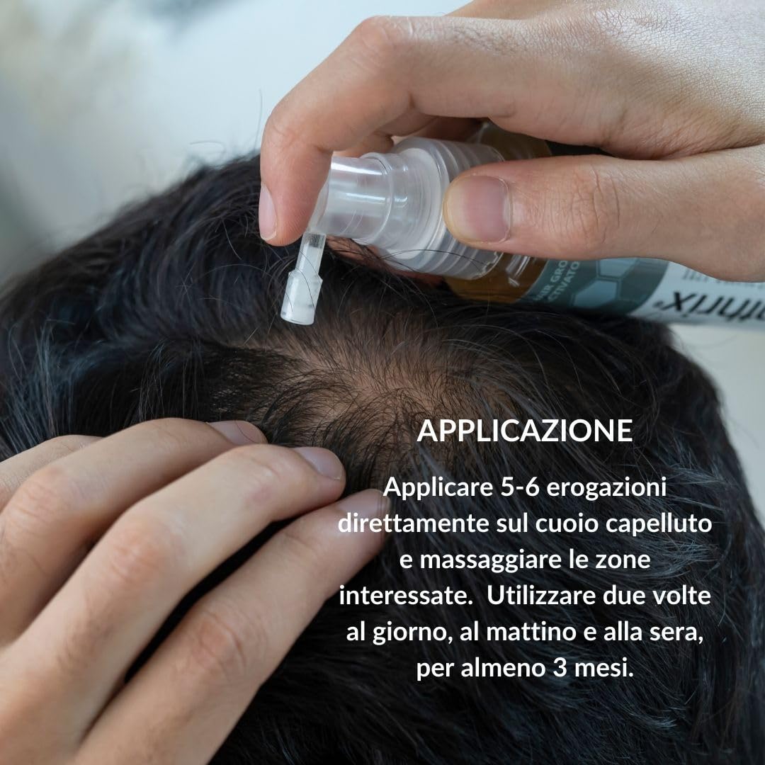 Attivatore della Crescita dei Capelli - 100 ml Spray - Crescita Più Veloce per Donna e Uomo - Trattamento Efficace dei Capelli Danneggiati