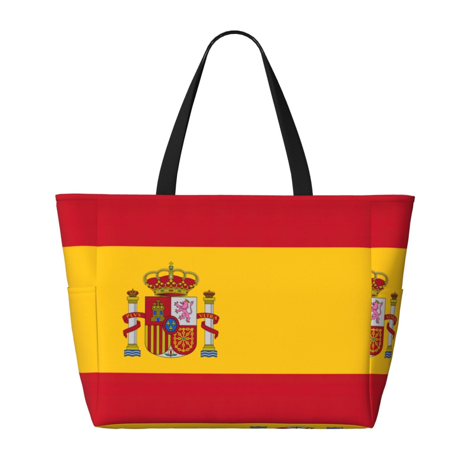 Borsa a tracolla impermeabile palestra bandiera spagnola borsa da viaggio grande