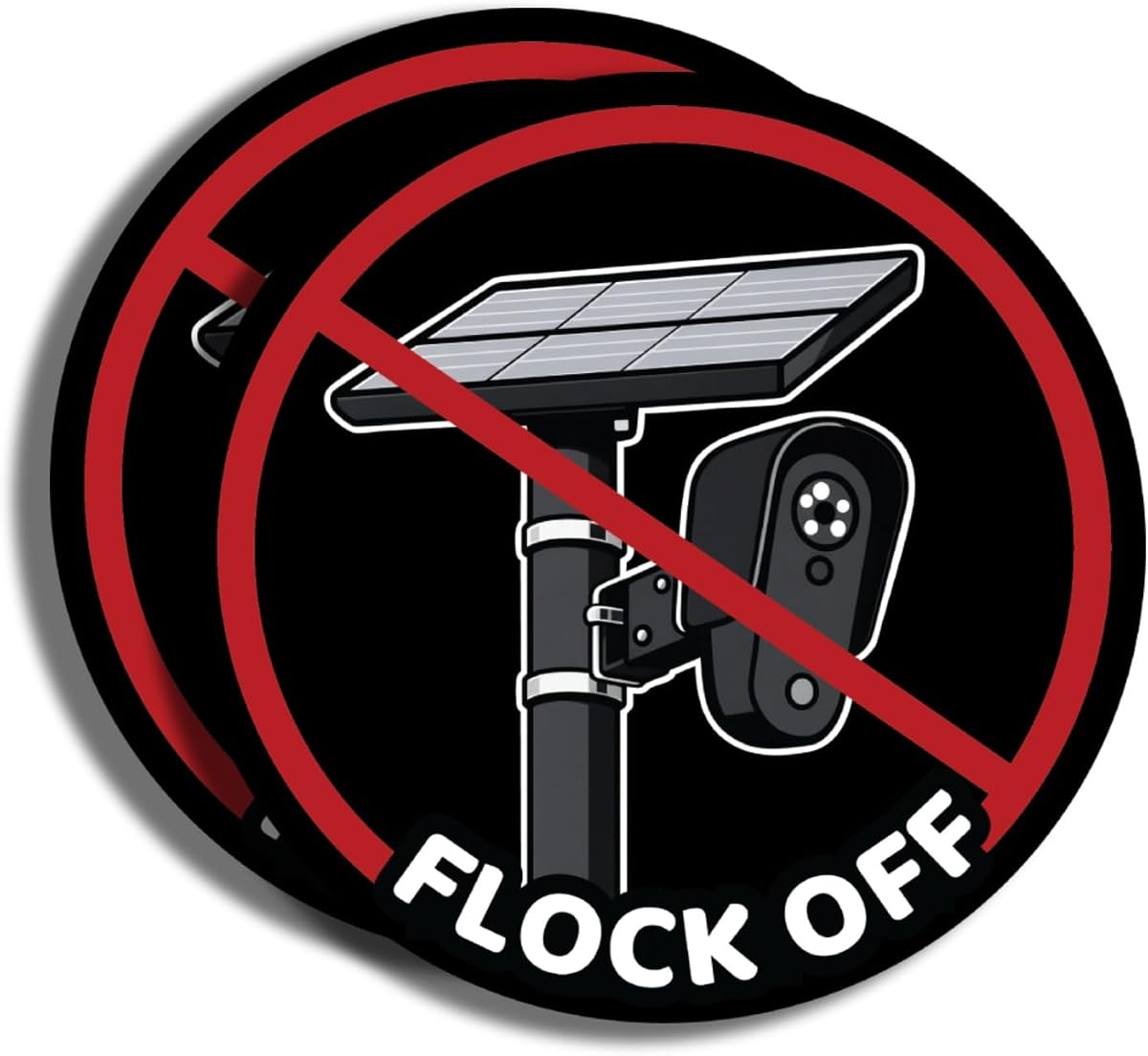 Flock Off Sticker