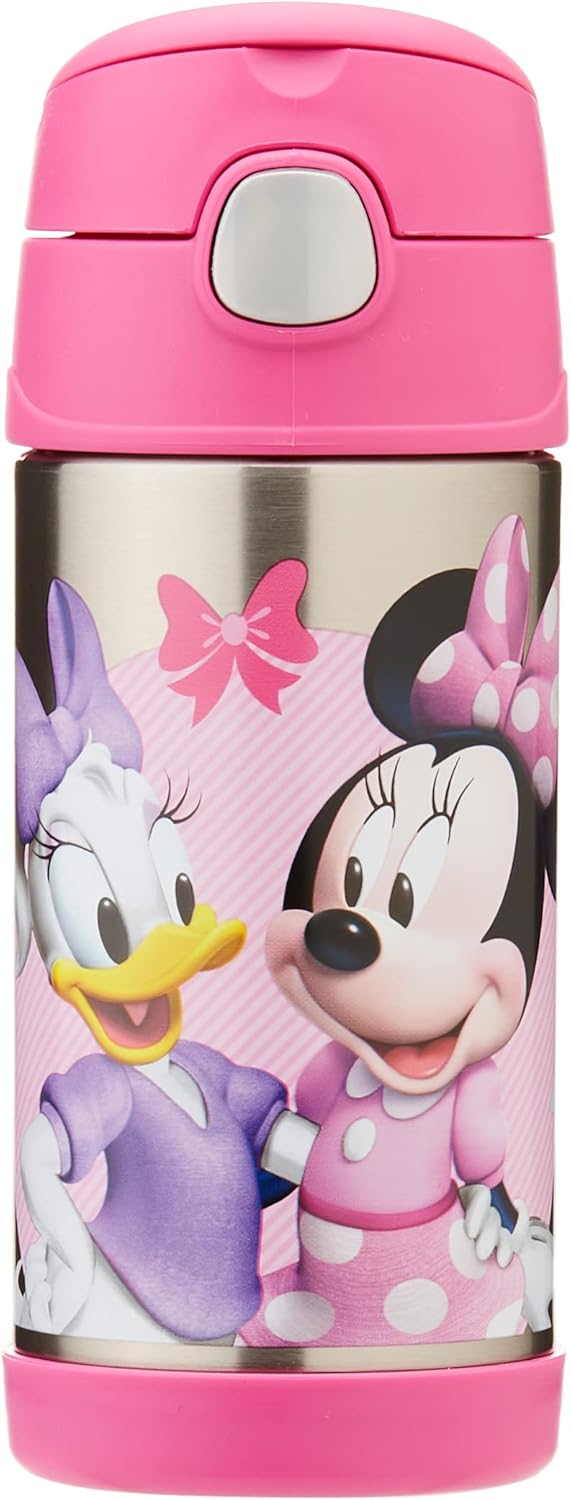 Thermos FUNtainer Vacuum Insulated Drink Bottle, 355ml, Disney Minnie