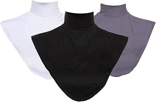 kilofly 3-teiliges Damen-Bluse, falscher Rollkragen, halbes Oberteil, Mock-Bluse, Dickey-Kragen, Vorteil