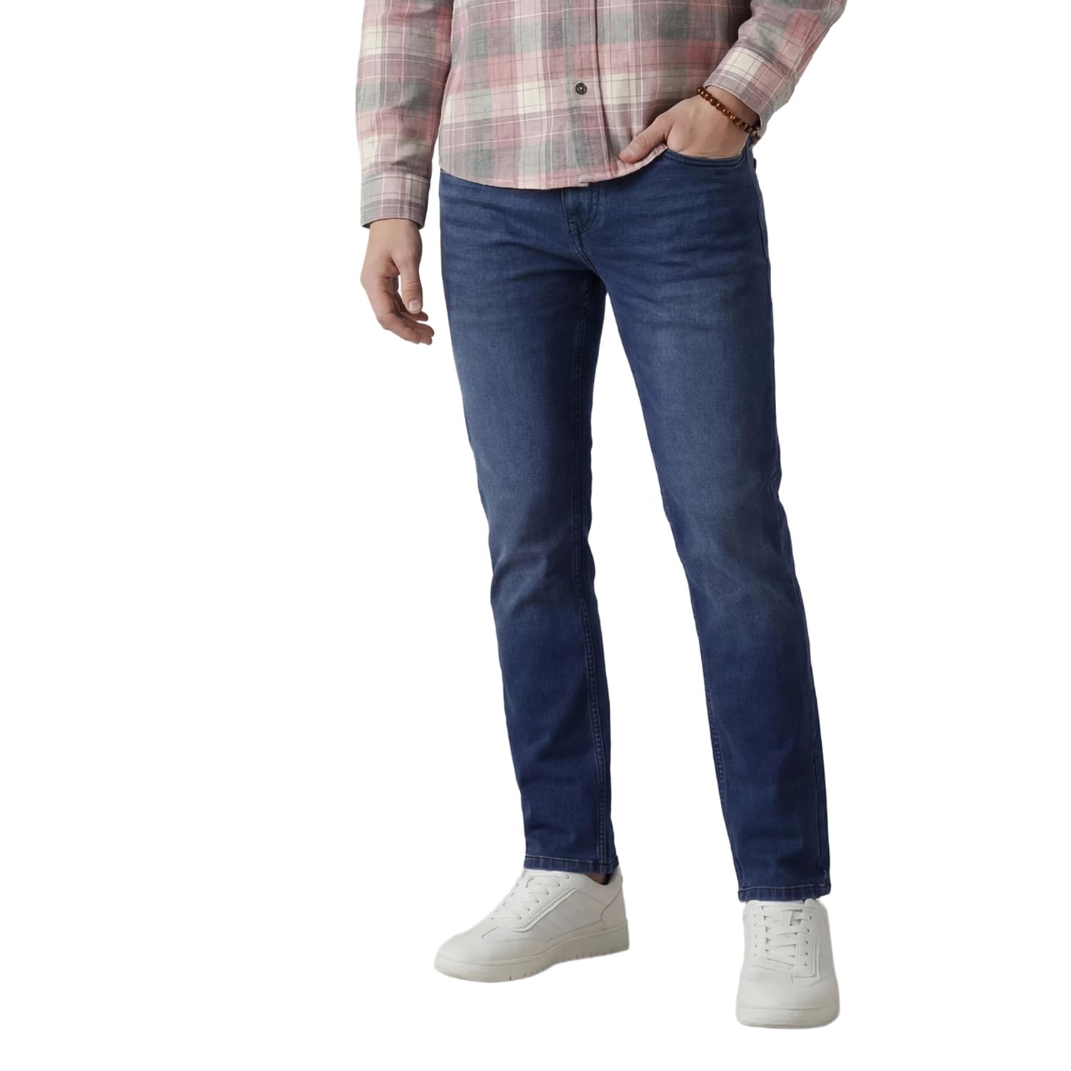 wrogn Men's Straight Fit Jeans | Mid Rise | Jeans for Man-picture-10