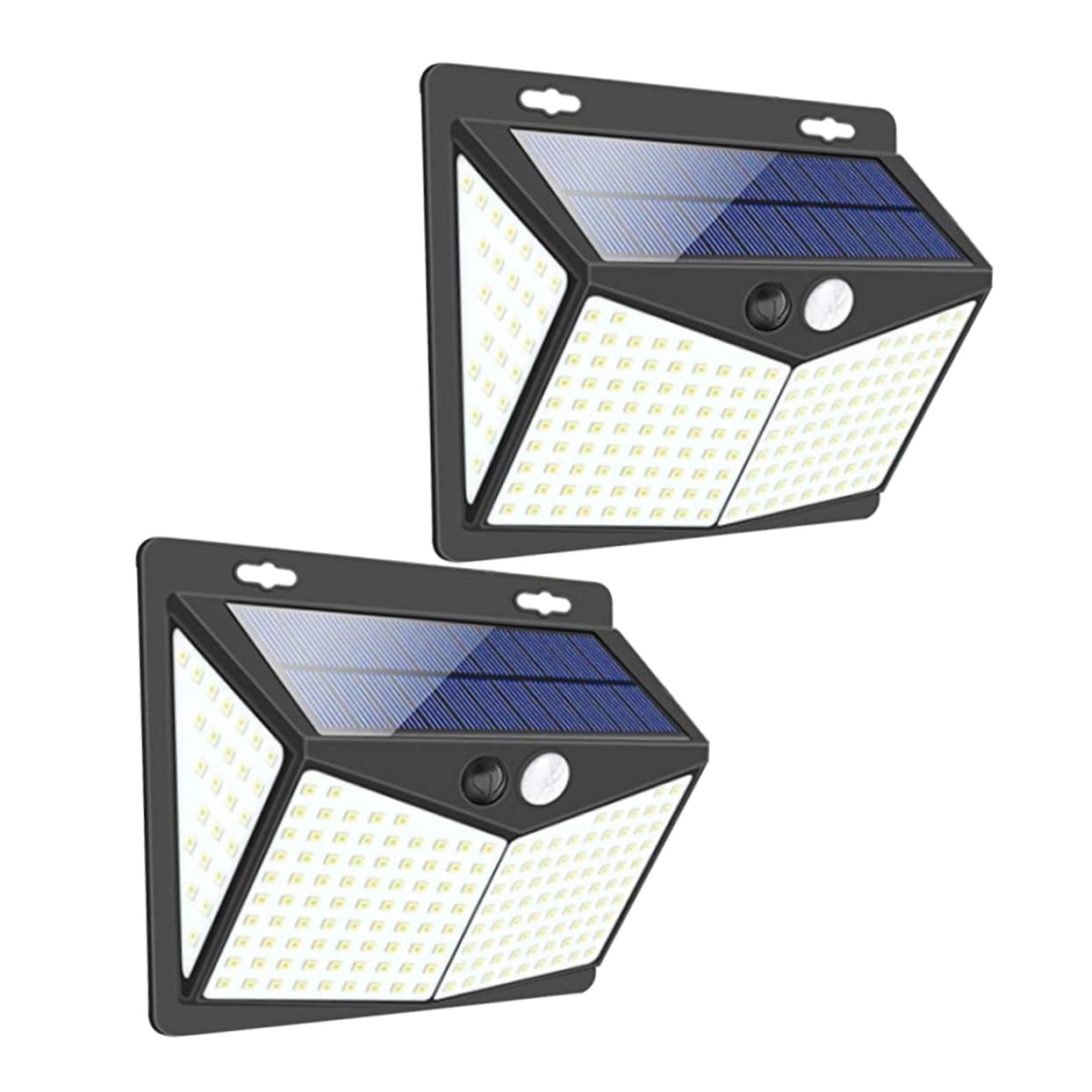 2szt Solarna lampa ścienna LED zewnętrzne światła zasilane energią słoneczną Solarna lampa ścienna na ogrodzenie Solarna lampa bezpieczeństwa Solarna lampa tarasowa Garażowa lampa słoneczna Sportowe ś