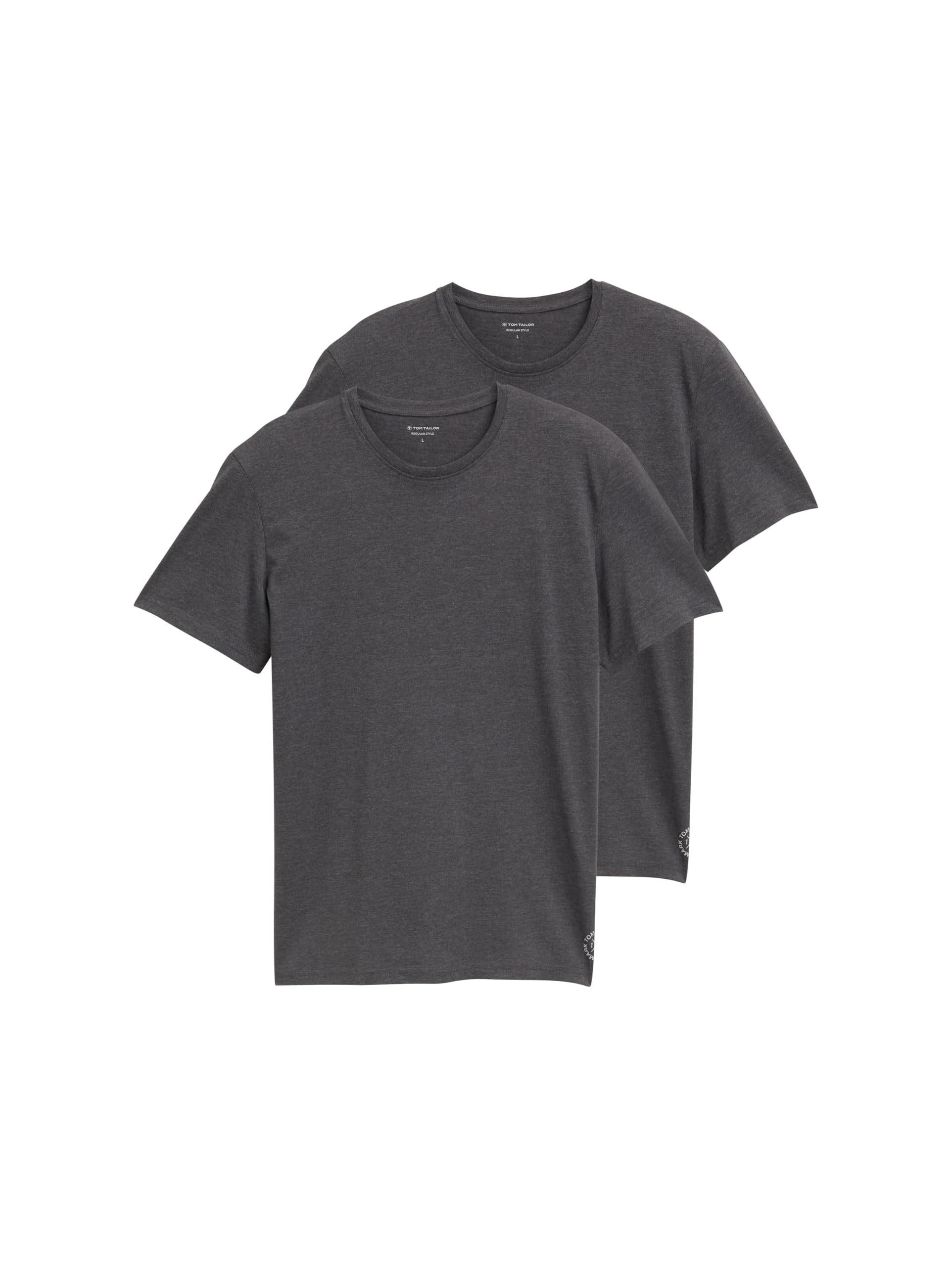 Tom Tailor Herren Doppelpack Crewneck T-Shirt