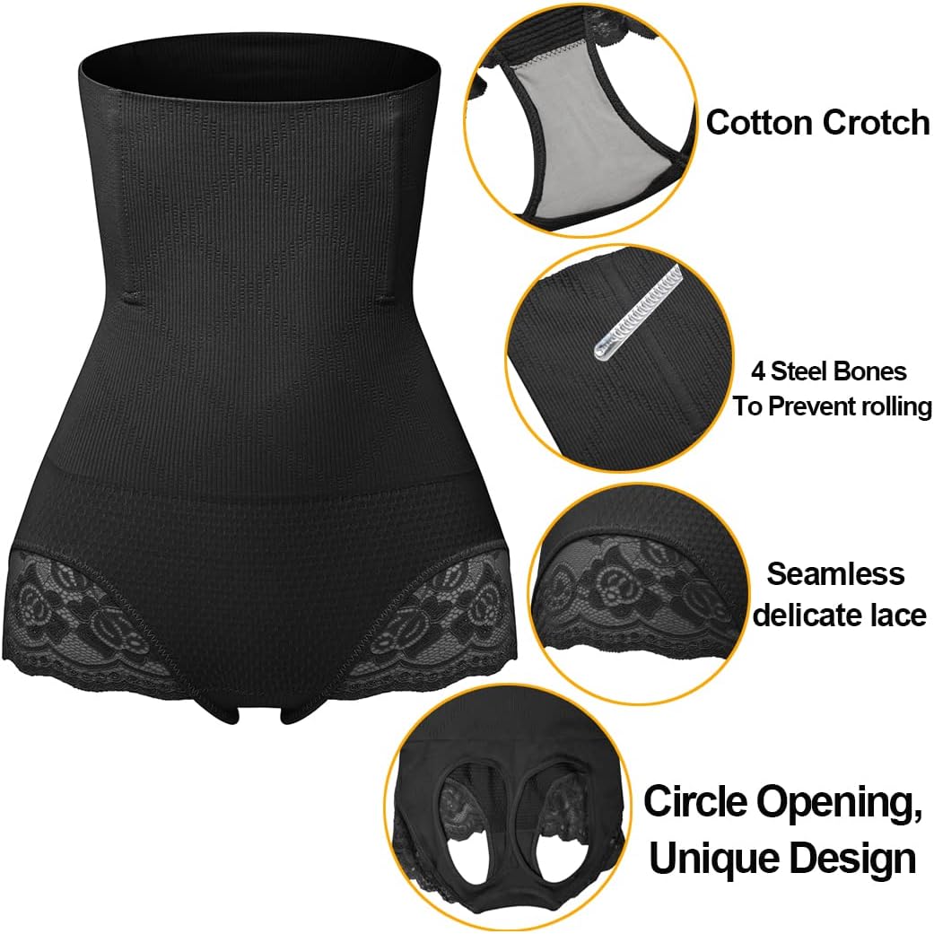 FLORATA Thong Shapewear Tummy Control Underwear for Women Seamless Body Shaper High Waist Butt Lifting Panties - Image 4