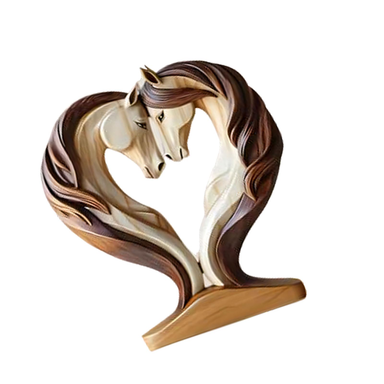 hogtnd Horse Head Statues Art Figures Animal Sculptures Paperweight Table Decoration Modern Abstract Home Decor Gift Art Figures