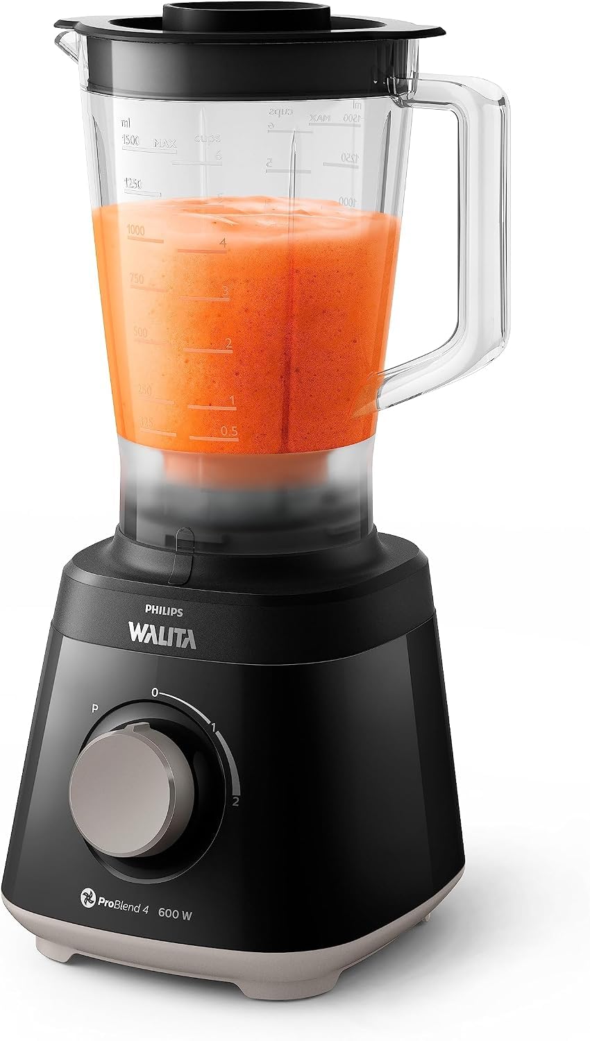 Philips Walita Liquidificador Daily Jarra San 600W, Preto, 220V