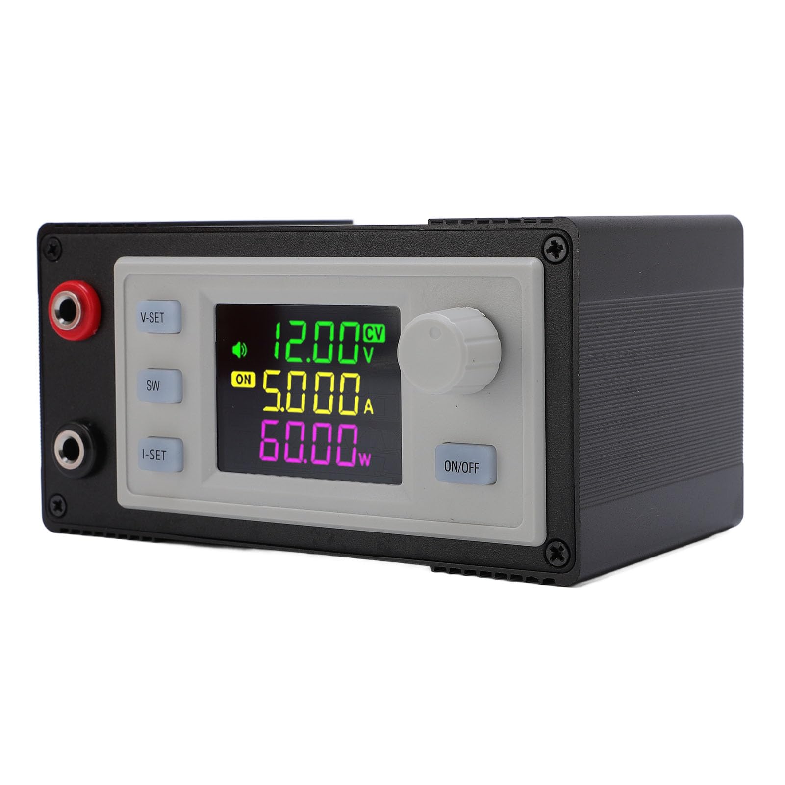 Srliya Regolatore di Tensione Regolabile Potente Display Digitale Alimentatore CC per Vari Dispositivi Ed Esperimenti di Laboratorio Materiale ABS Leggero