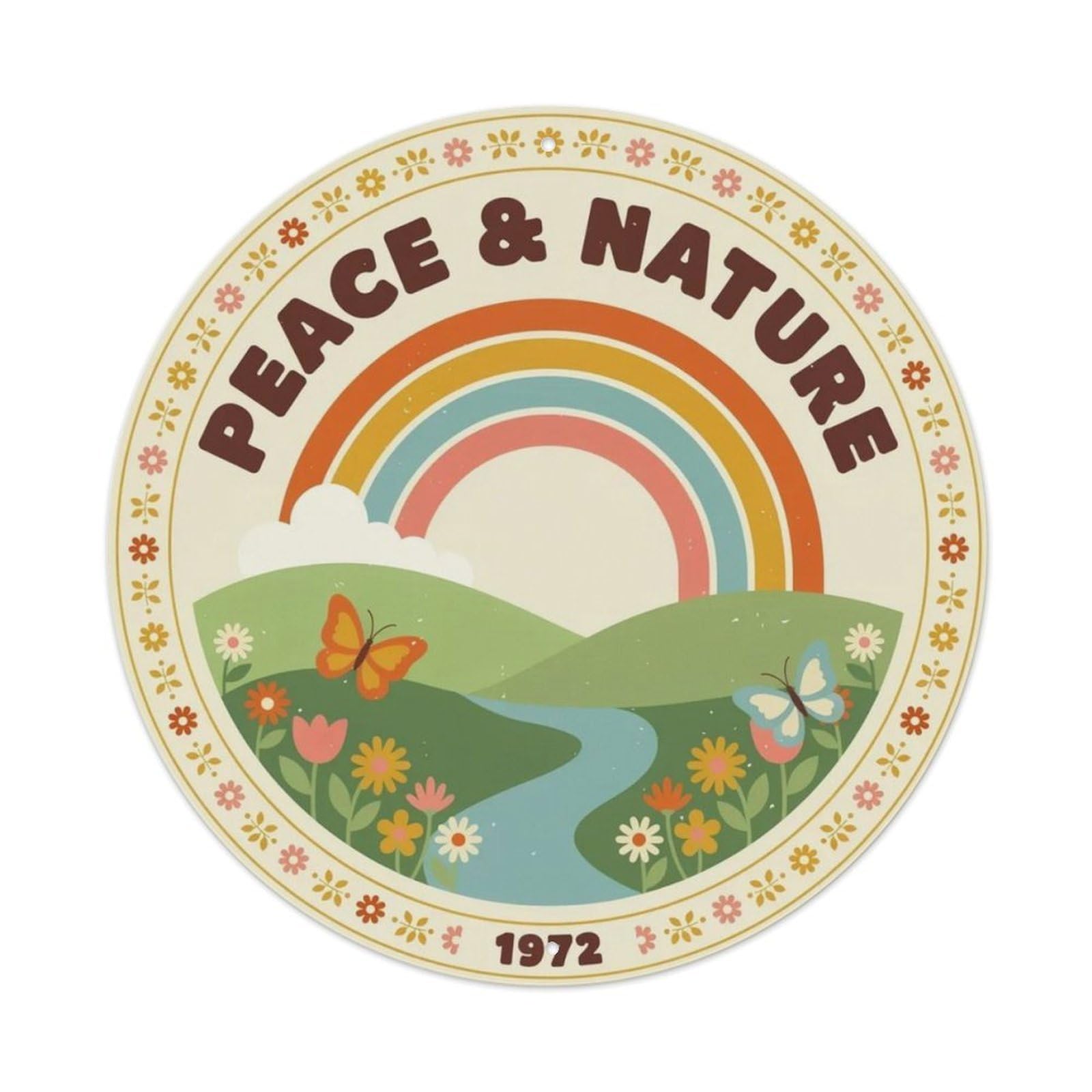 Vintage Rainbow Valley Metal Tin Sign Plaque