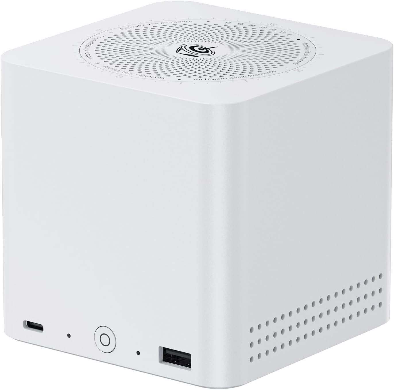 Beelink ME Mini PC, Desktop NAS with Intel N150(4C/4T, up to 3.6GHz), 12GB LPDDR5, 64GB EMMC, 6*M.2 PCIe3.0 Slot(MAX 24TB), Dual 2.5G LAN/USB3.2/NAS/Soft Router/Data Center/Network Attached Storage