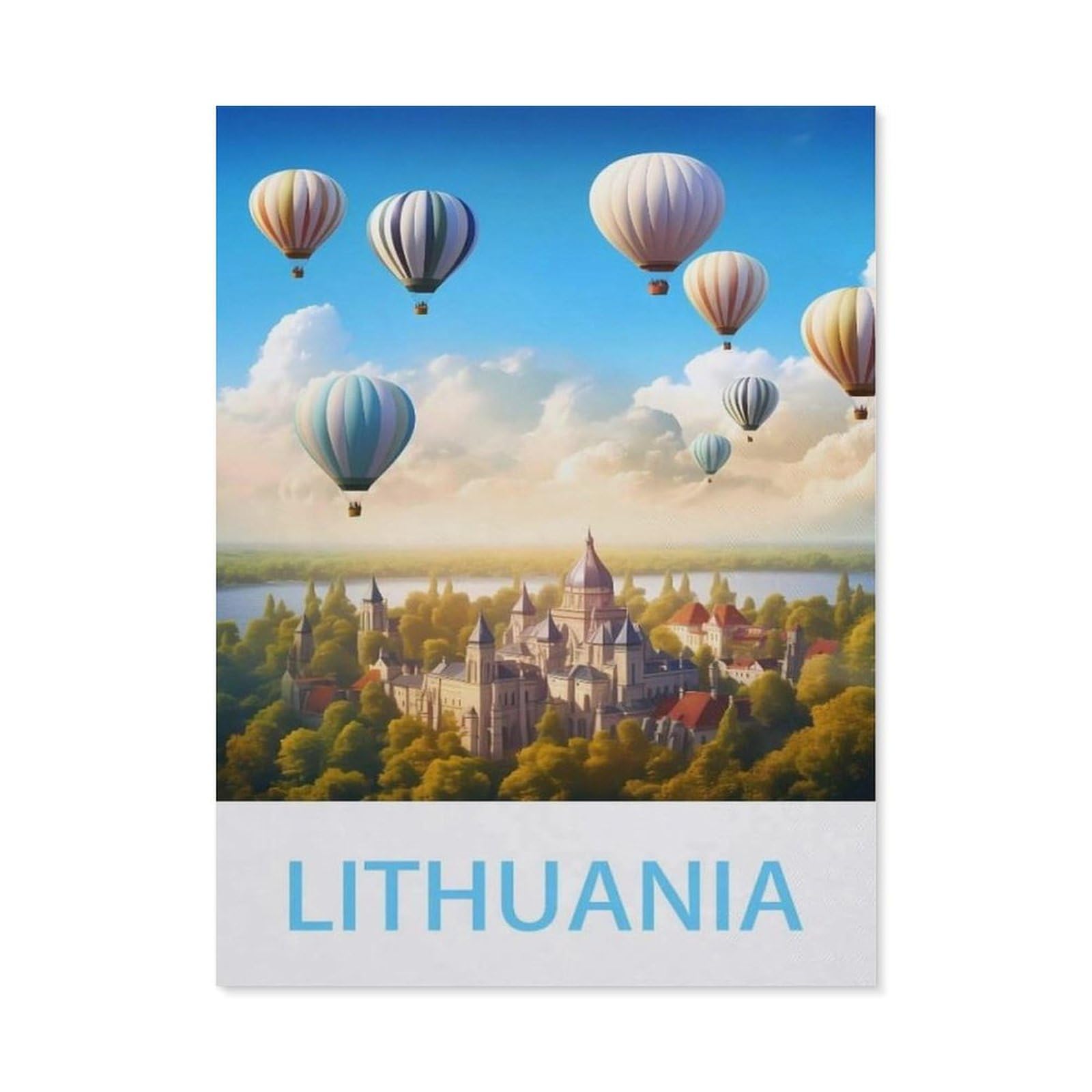 Metal Sign Tin Sign，Lithuania(15x30cm）
