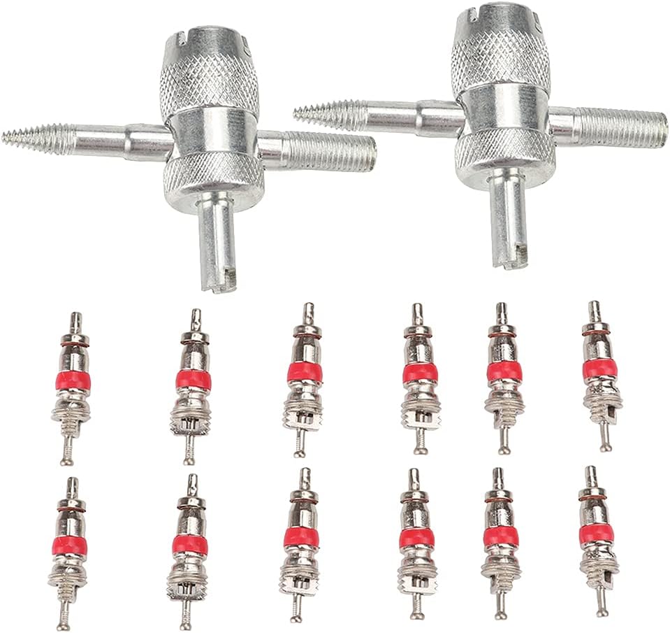 1set 12pcs 2pcs Automobile Tire Accessories Motorcycle Tools Tire Valve Bicycle Valve Cover Valve Grinding Tool Tire Levers Tire Repair Kits Tire Tool Bike Tire Lever Truck 4 in 1