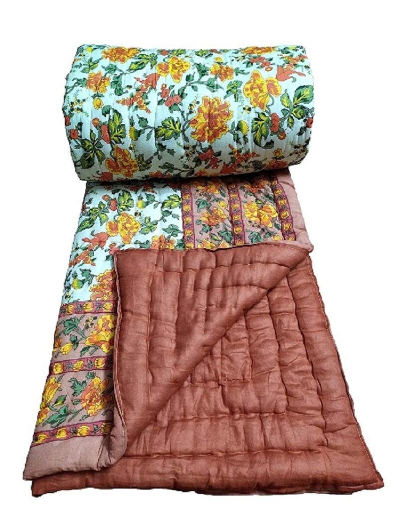 Buy SVT Single Quilt, Indian Quilt, Razai, Jaipuri Razai, Blanket