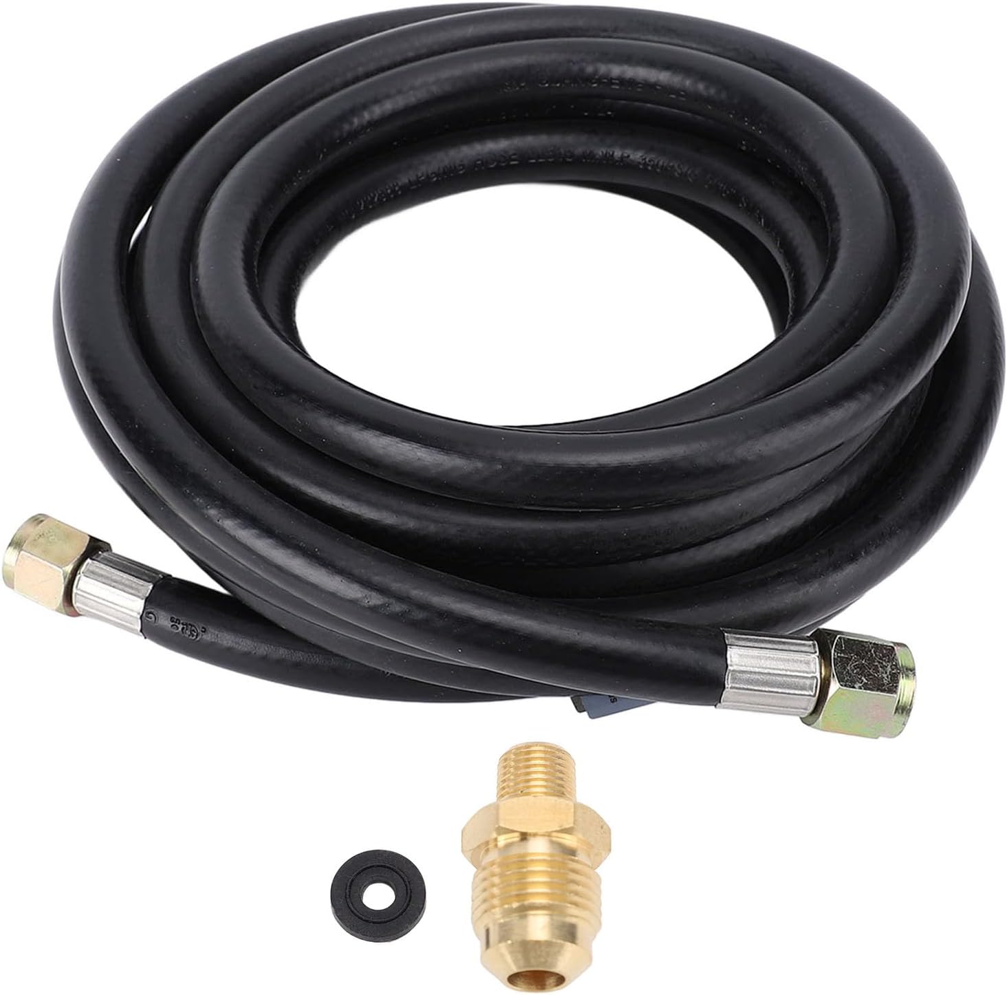Mumusuki High Pressure Hose, 20ft 350 PSI Gas Hose with 3/8 Inch Female Connectors, for LP Gas Grill RV Fire Pit Heater