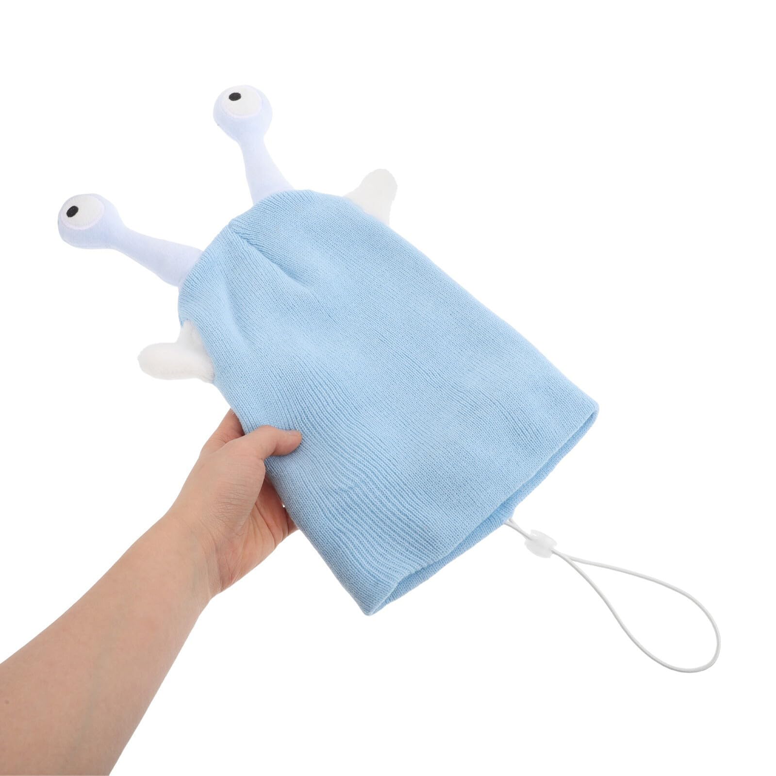 IMIKEYA 2 Pezzi Copricasco da Sci e Moto in Maglia Elastica con Antenna a Cartone Animato, Copertura Protettiva Divertente per Caschi da Snowboard e Bici, Accessorio Invernale per Sport e